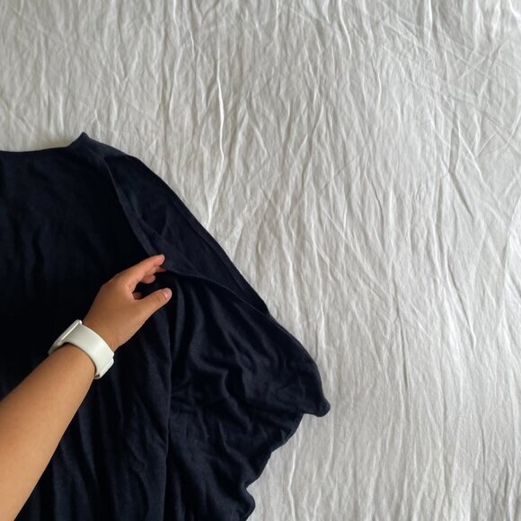 Calypso St Barth Black Linen Cover-Up Blouse (sz M) - Picture 4 of 5